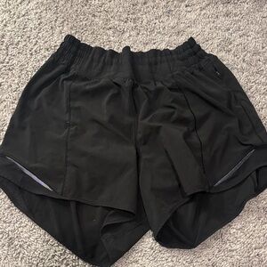 Black Athletic Shorts LULULEMON size 8
